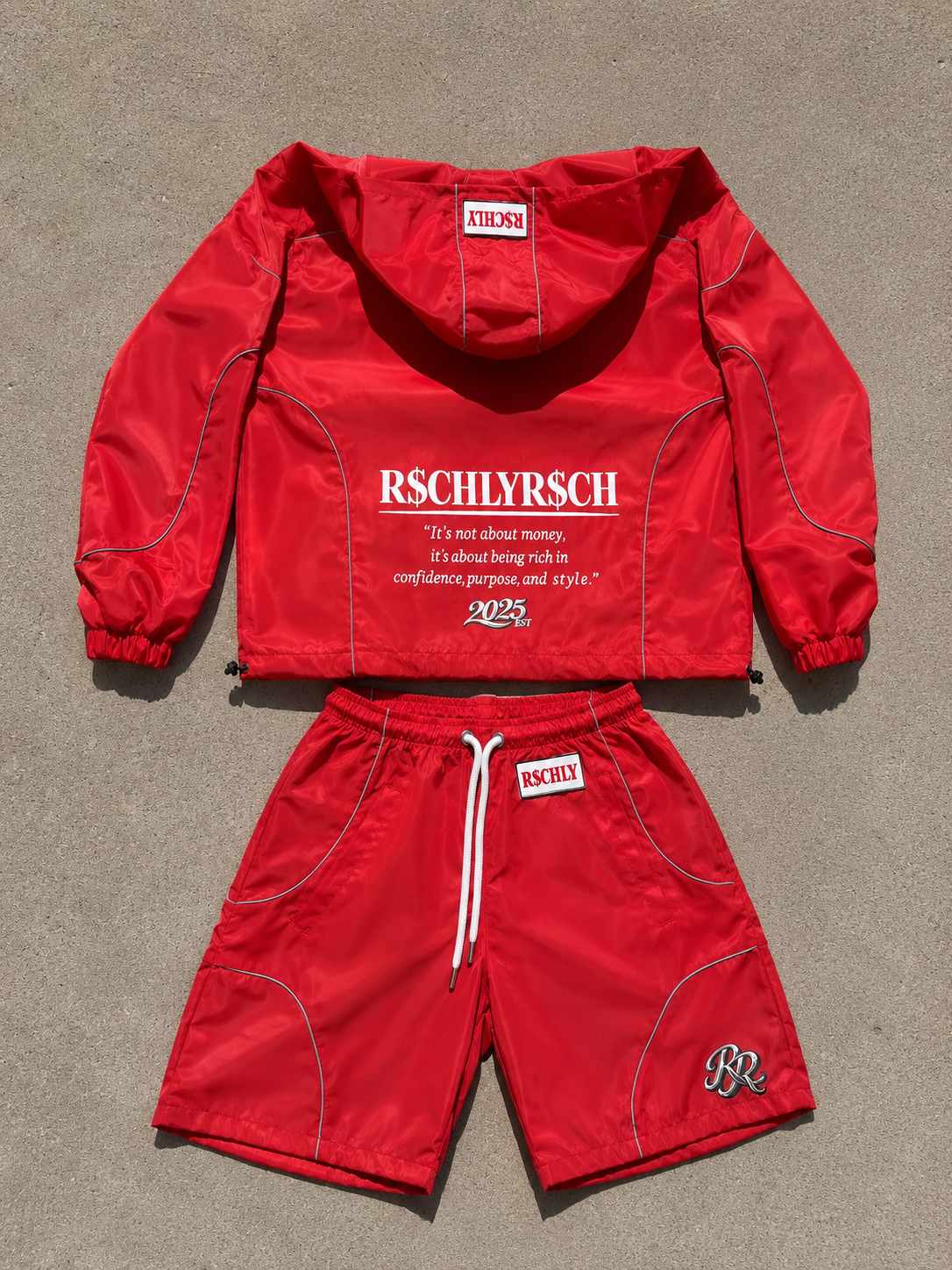 R$CHLYR$CH Reflective Windbreaker Set
