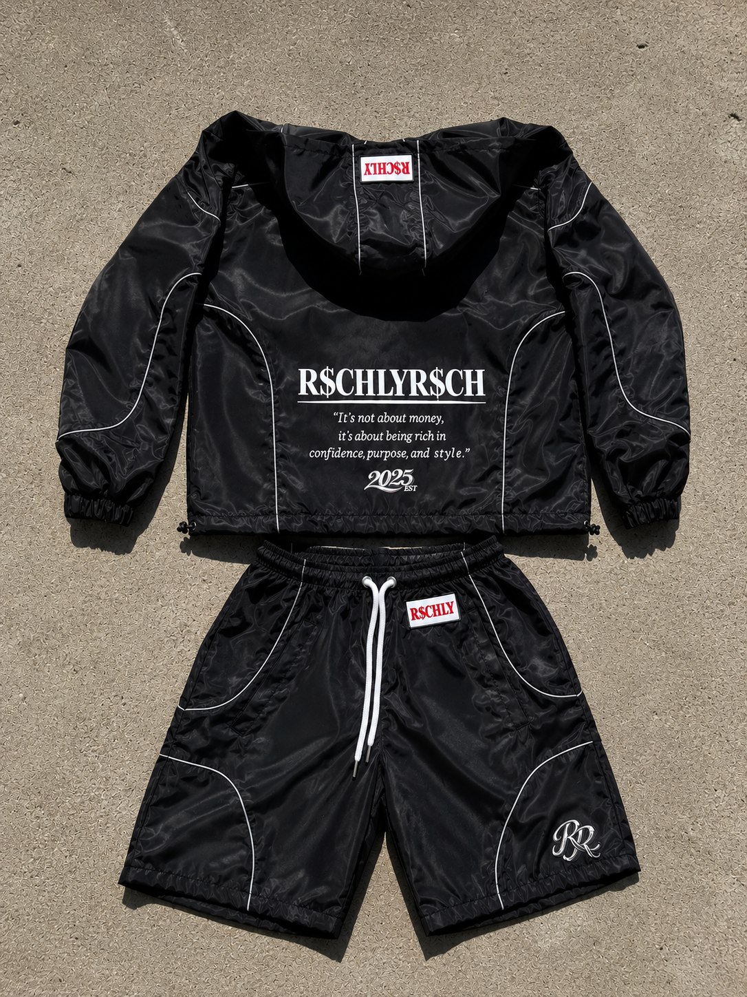 R$CHLYR$CH Reflective Windbreaker Set