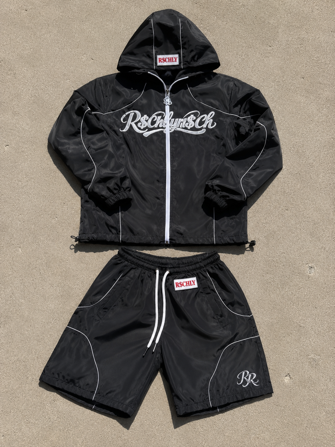 R$CHLYR$CH Reflective Windbreaker Set